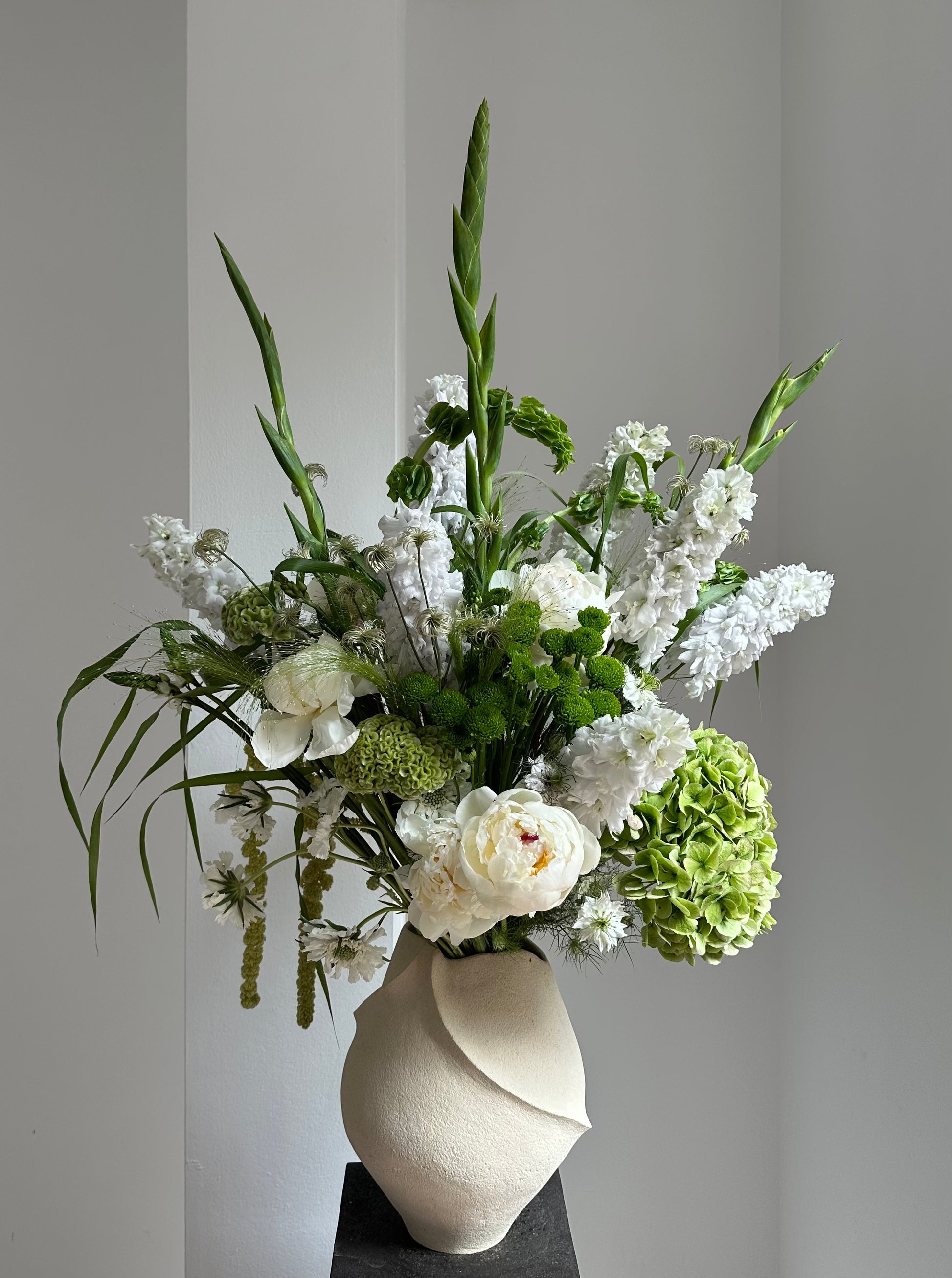 Bouquet of Delphinium, Hydrangea and Scabiosa