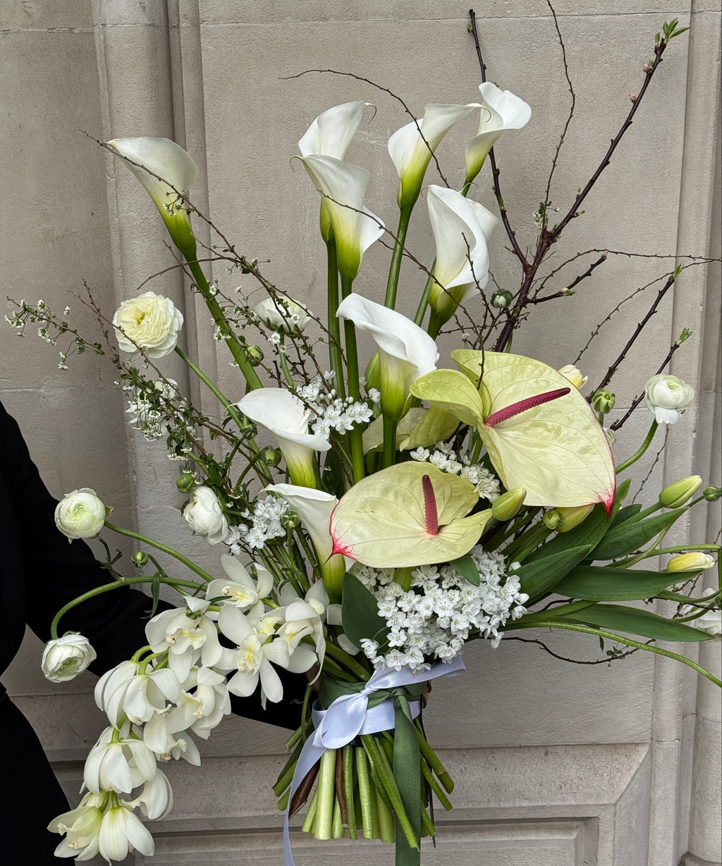 Bouquet of Cymbidium and Anthurium - Luxury from Meadow, available in Barcelona