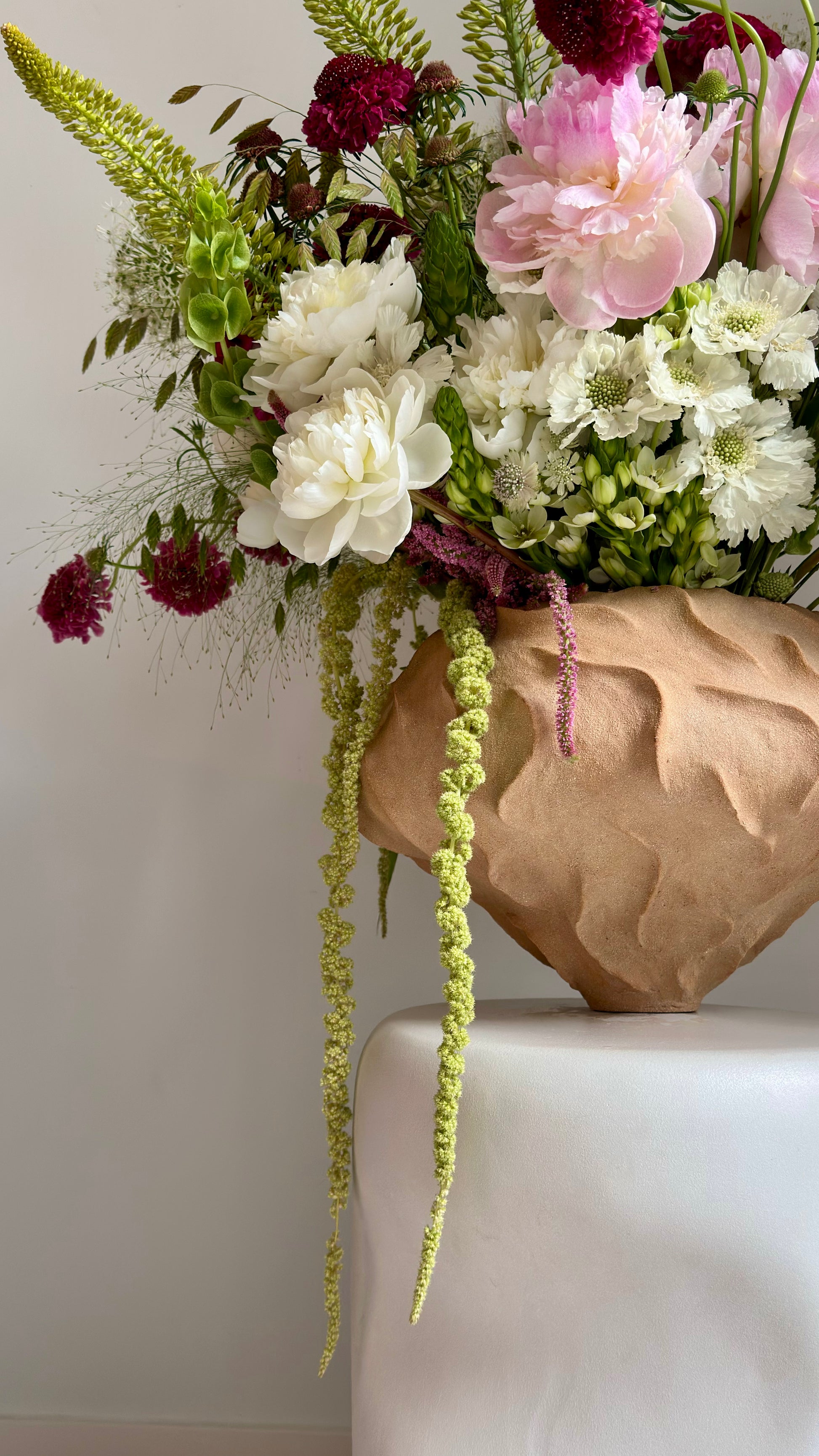 Bouquet of Eremurus, Celosia and Scabiosa