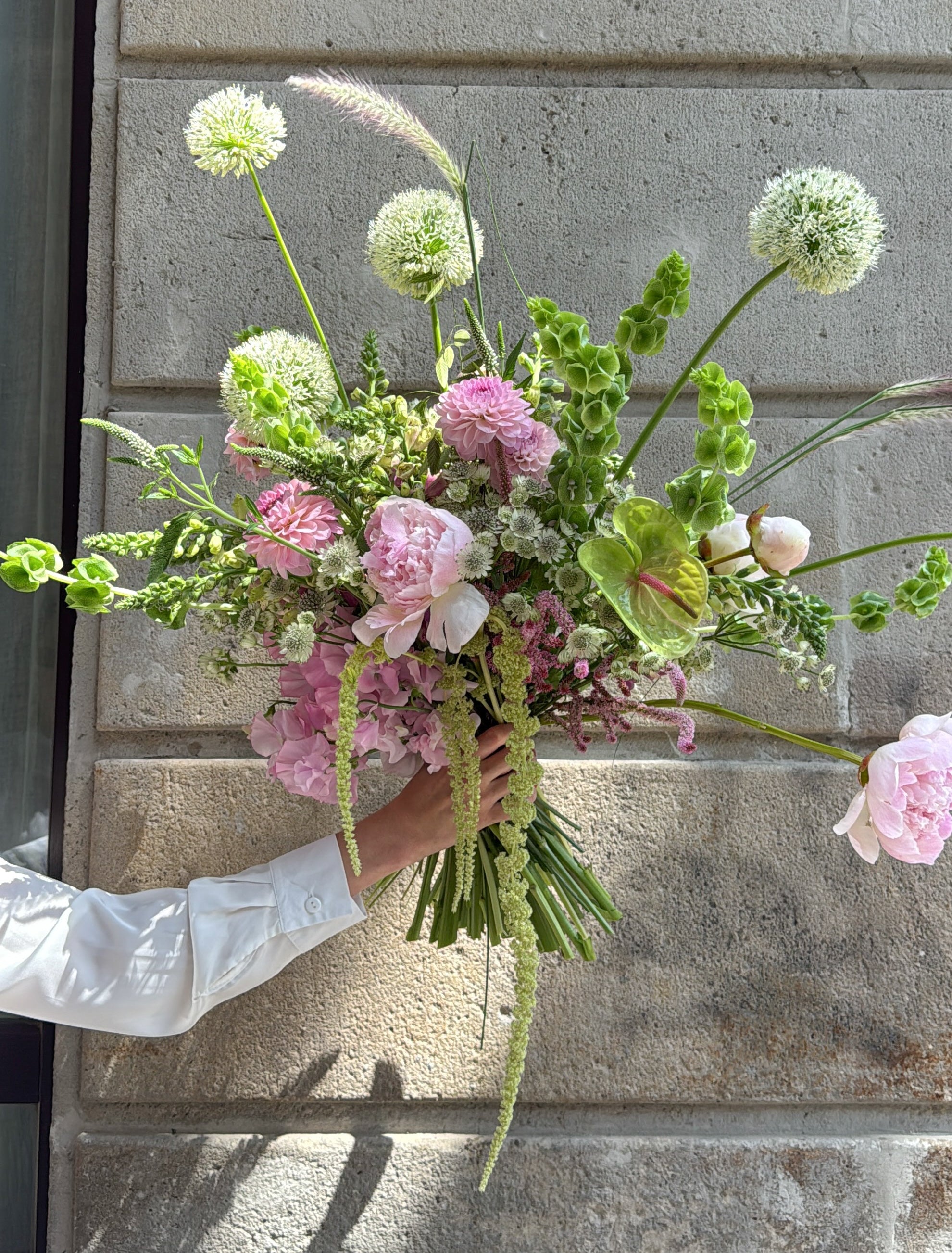 Ramo de Allium y Dalia