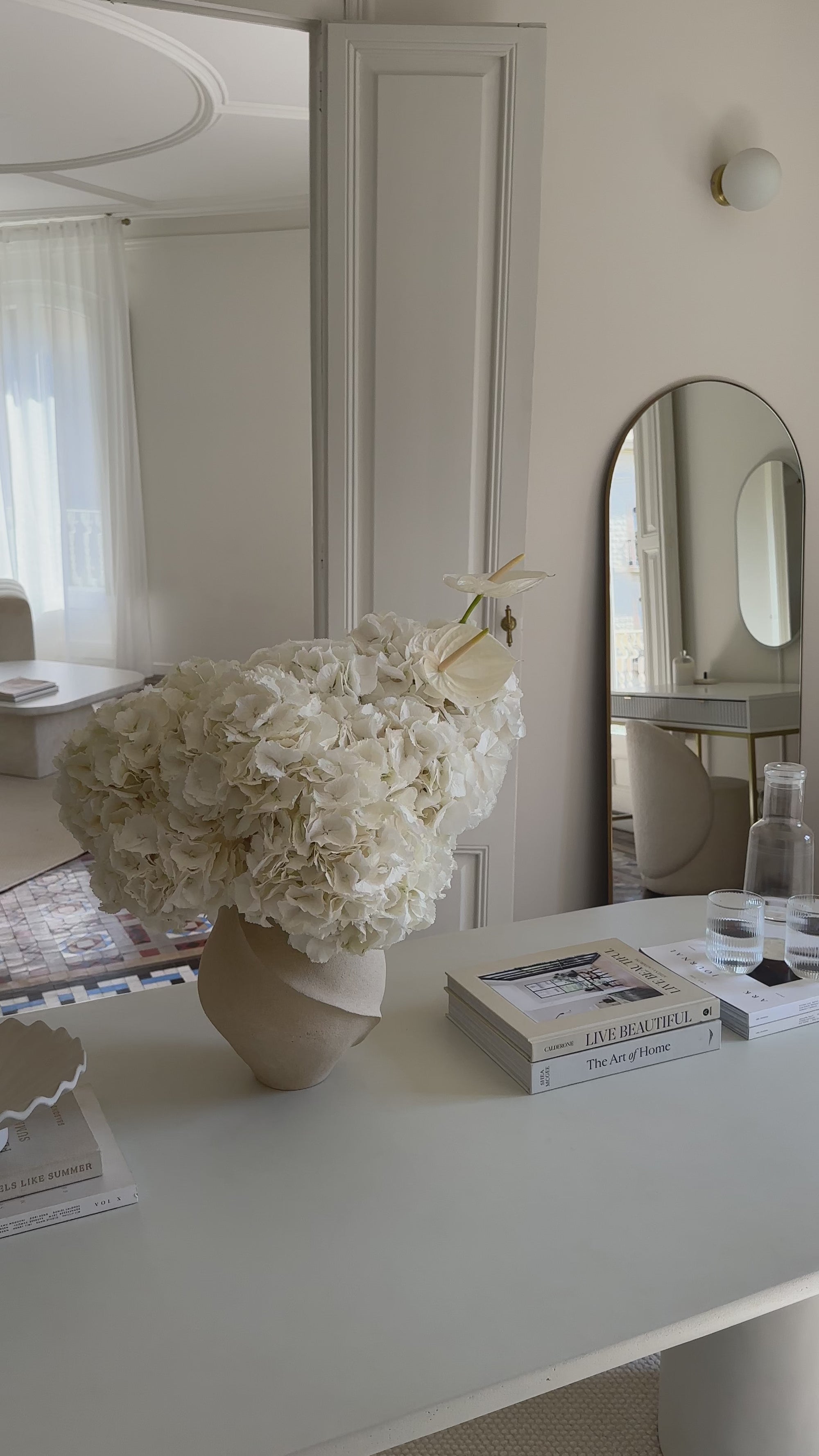 Ramo con Hortensias y Anturios